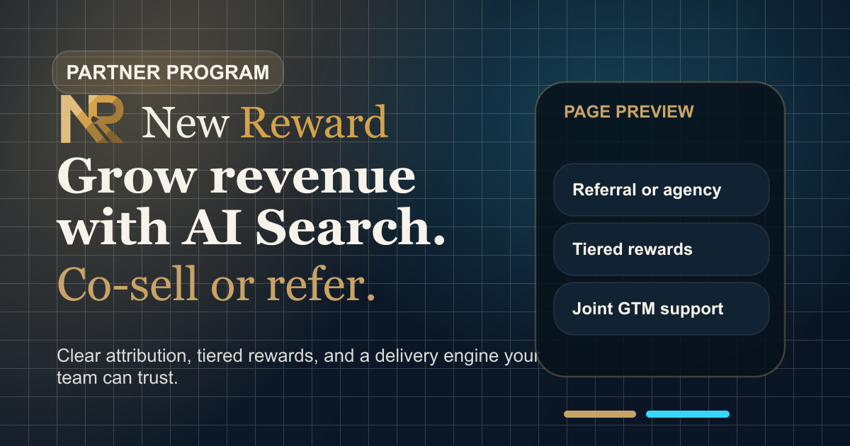 Partner Program | New Reward